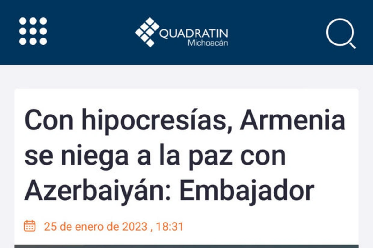 В мексиканской печати в очередной раз разоблачена клевета армянской стороны - ФОТО